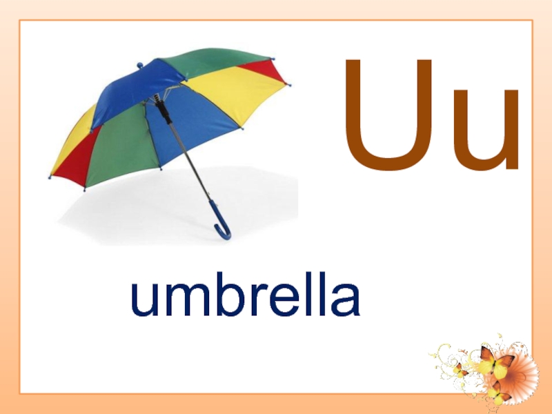 Хз на английском. Английская з. Раскраска Letter uu Umbrellas.