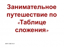 Интерактивная презентация для 2 класса ФГОС Таблица сложения