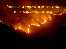 Презентация по ОБЖ Лесные и торфяные пожары