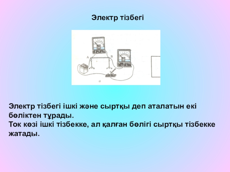 Электр тізбегі дегеніміз не 3 сынып