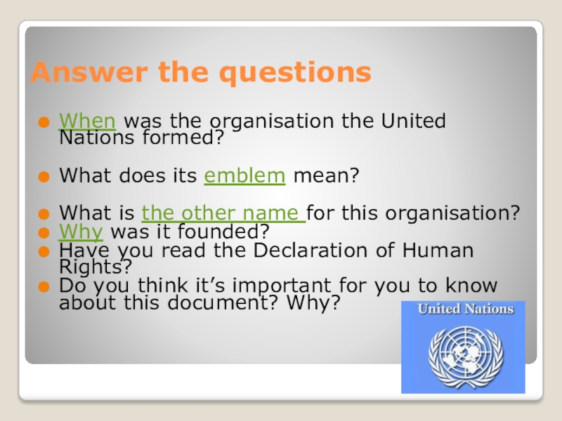 Реферат: Is The United Nations The Answer To