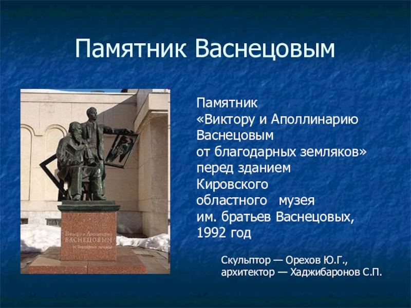 Презентация достопримечательности кировской области