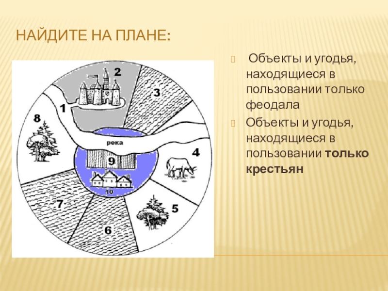 Начертить план феодального поместья 6 класс история