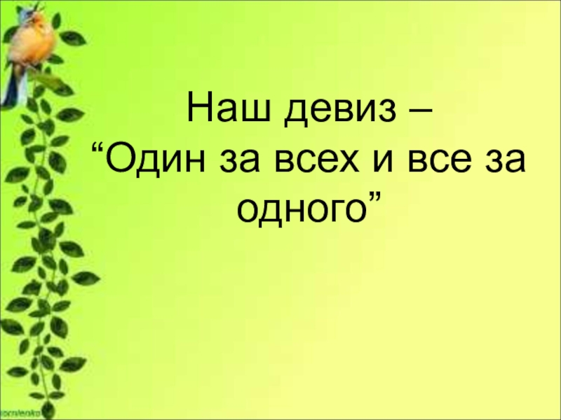 Один за всех и все. Девиз один за всех. Один за всех и все за одного. Наш девиз один за всех и все за одного. Девиз для команды один за всех и все за одного.