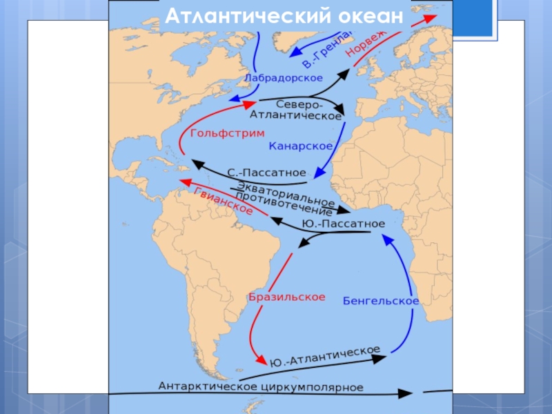 Перуанское течение карта