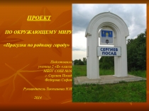 Презентация проекта по окружающему миру Прогулка по родному городу