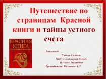 Презентация исследовательской работы (6 класс)