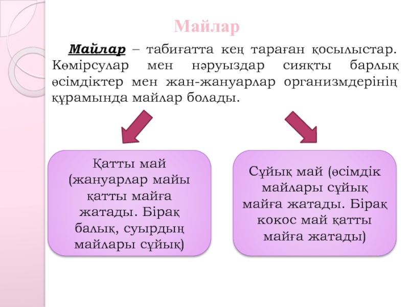 Күрделі эфирлер мен майлар презентация