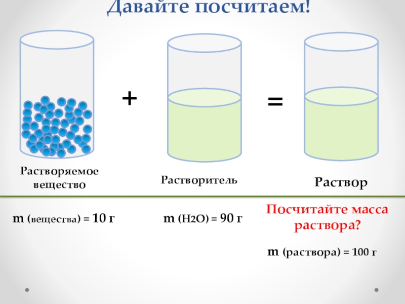 Рассмотри изображение и определи растворы каких из указанных веществ смешали