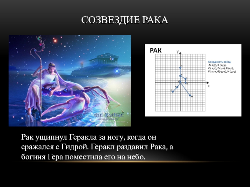 Презентация на тему созвездие рак