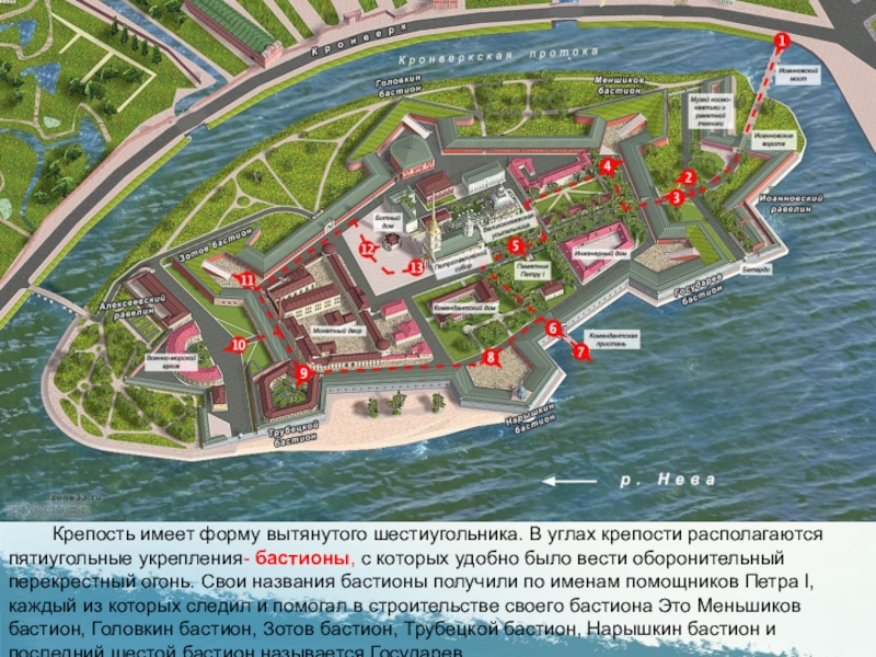 Петропавловская крепость сердце санкт петербурга план крепости неправильный шестиугольник