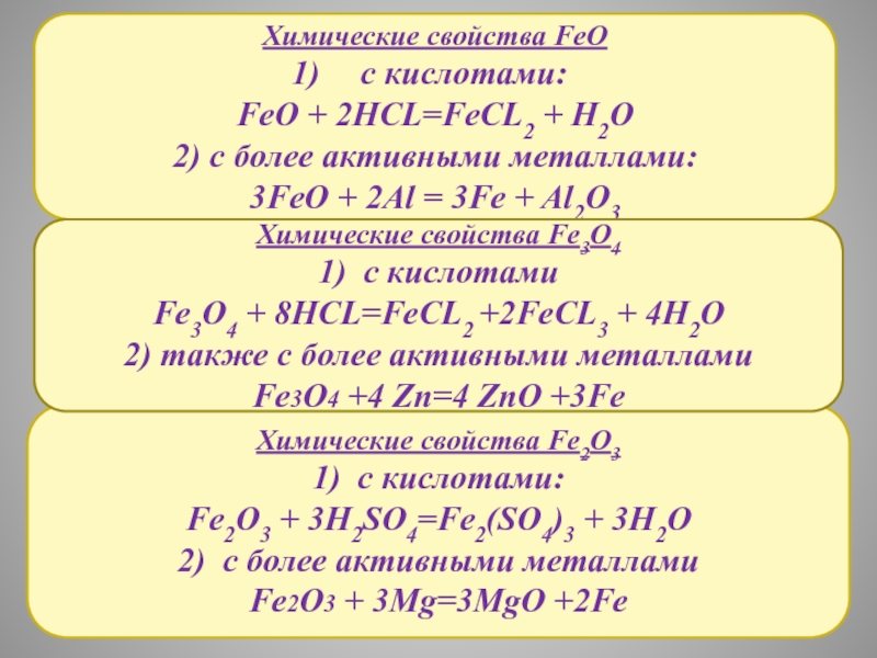 Al2o3 mg. Fe203+2al. Химические свойства Fe +3. Al2feo3. Fe+HCL.