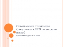 Презентация к уроку русского языка в 10 классе на тему Орфография и пунктуация