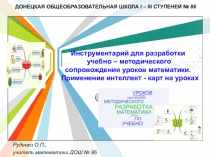 Презентация Применение интеллект - карт на уроках математики