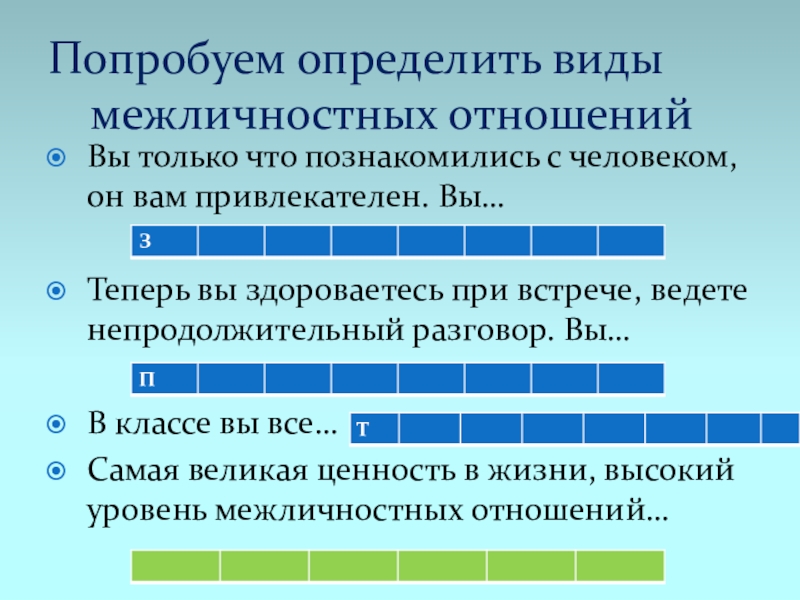 Презентация на тему межличностные отношения 6 класс