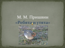 Презентация по литературному чтению на тему М.М.Пришвин Ребята и утята.