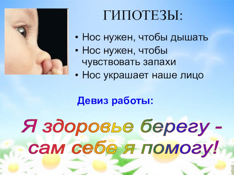 Нос презентация 1 класс