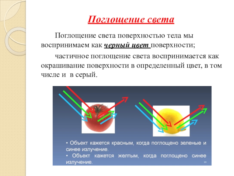 Школьник изучая законы геометрической оптики провел. Поглощение света. Поглощение света цветами. Поглощение света стеклом. Избирательное поглощение света.