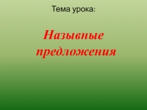 Презентация Назывные предложения в стихотворениях А.А. Фета