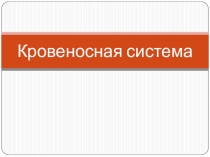 Презентация по биологии на тему:  Кровеносная система животных (7 класс)