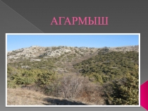 Презентация о горе Агармыш, расположена у г. Старый Крым, Республика Крым