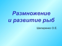 Презентация Размножение рыб 8 класс VIII вида