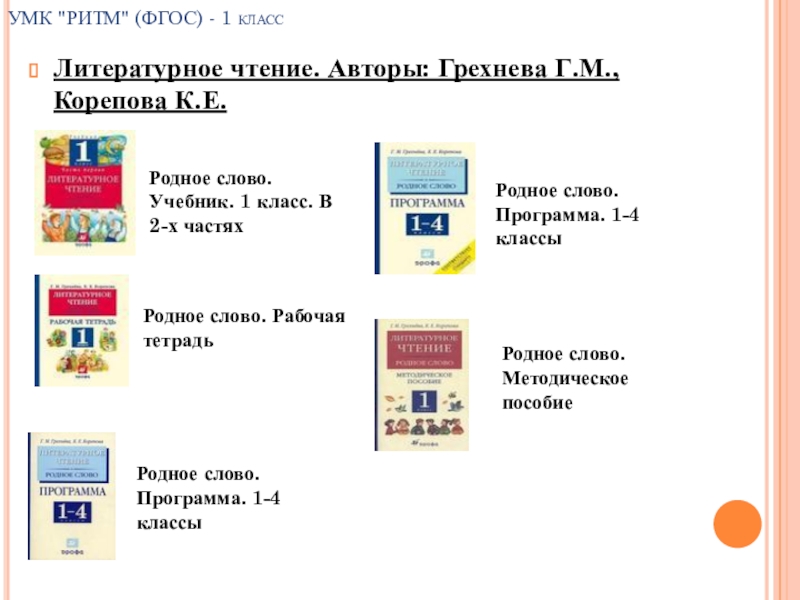 Умк литературное чтение