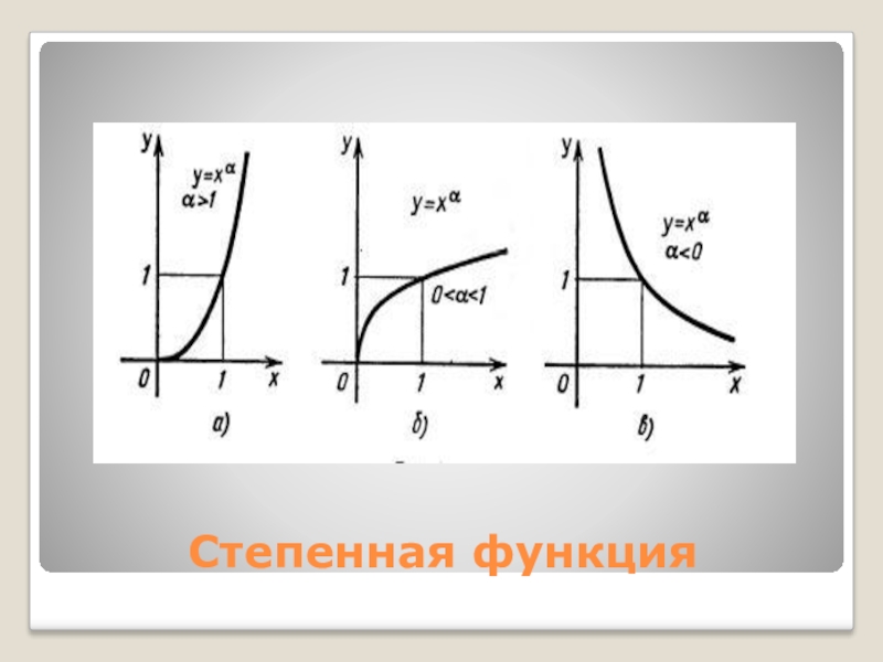 Презентация 10 класс степенная функция