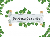 Презентация экологического проекта на тему: Берёзка без слёз (2 класс)