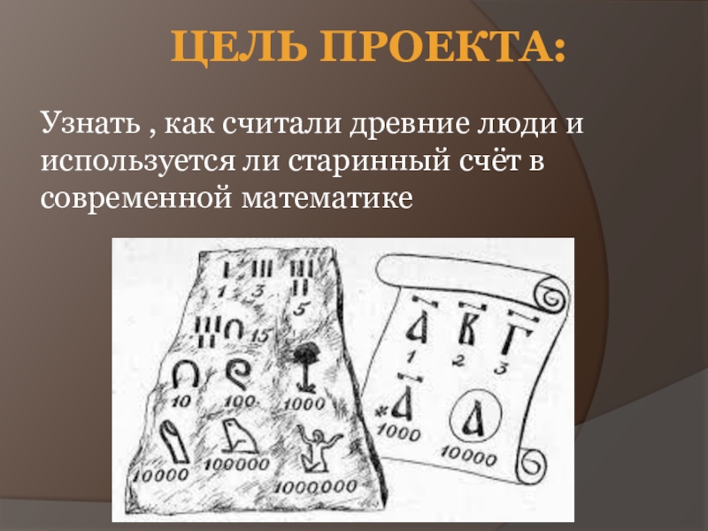 Вглубь веков или как считали древние проект