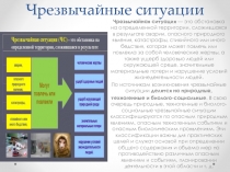 Презентация по ОБЖ Чрезвычайные ситуации.