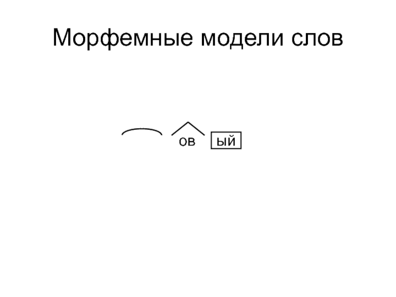 Данной схеме соответствует морфемное членение слова