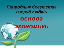 Презентация по окружающему миру на тему Природные богатства(3 класс)