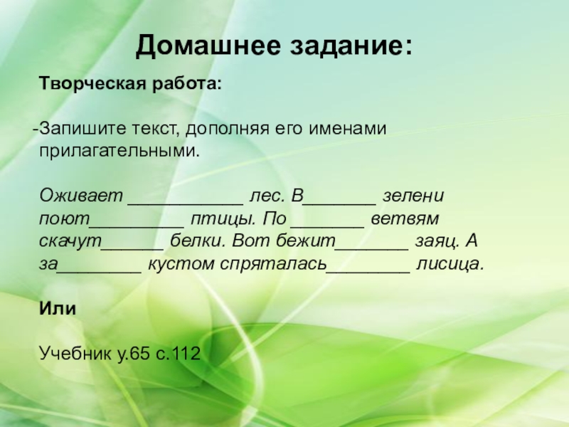 Презентация имя прилагательное 5 класс повторение изученного в 5 классе