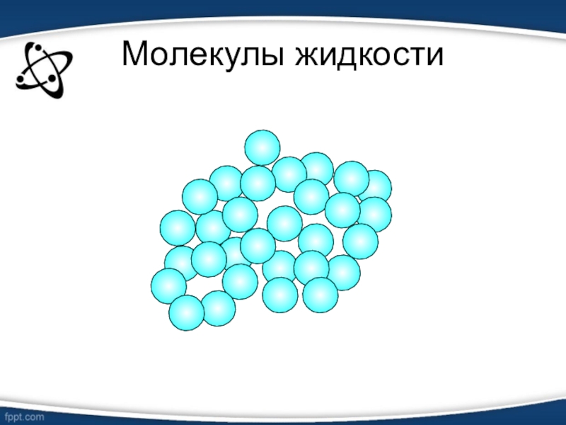 Строение вещества схематический рисунок расположения молекул. Строение жидких тел. Молекулы воды в жидком состоянии. Расположение молекул жидкости. Расположение частиц воды.