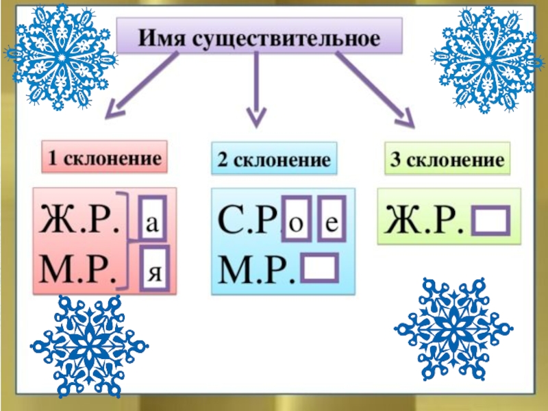 1 склонение 2 склонение 3 склонение презентация