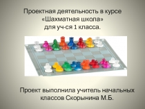Презентация по внеурочной деятельности Проект Мы и шахматы