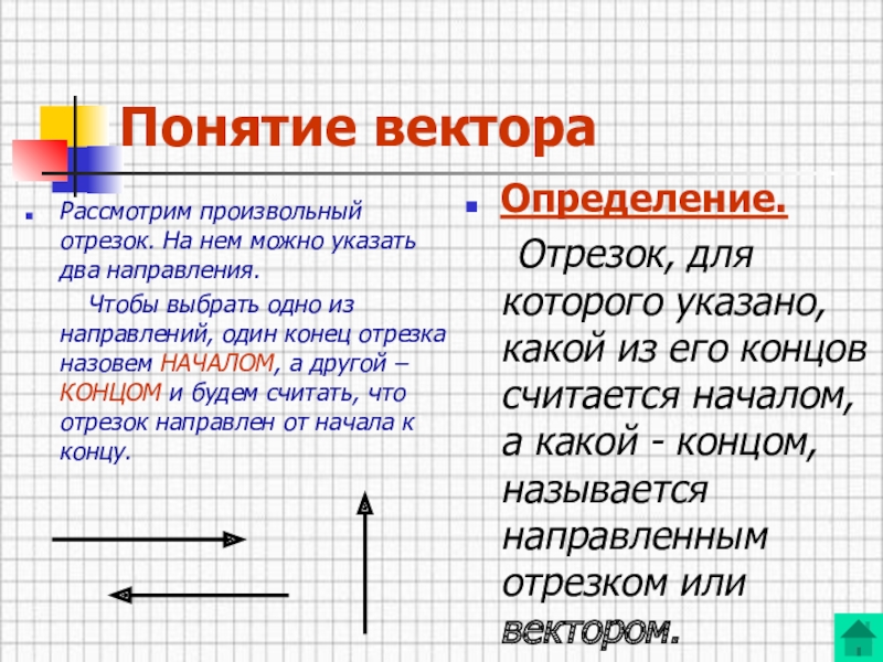 Отрезок определение сделайте рисунок