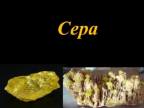 Презентация к уроку Сера