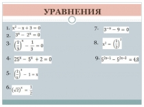 Решение показательных уравнений