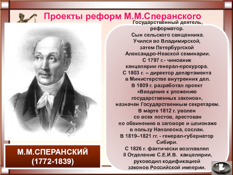 Проект м м сперанского. 1803 Сперанский. Александро Невская семинария Сперанский. Деятельность и проекты м м Сперанского 1772 1839. Сперанский генерал губернатор Сибири.