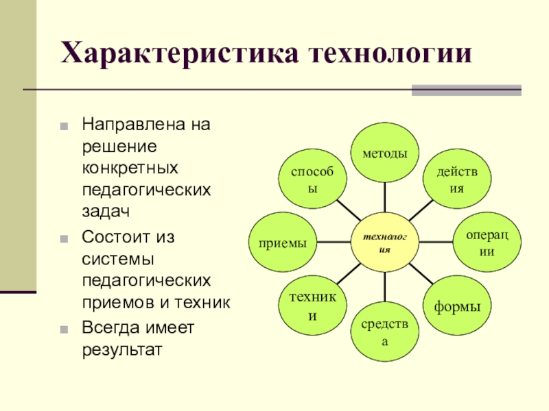 Технология характеристики. Характеристики технологии. Педагогическую технологию характеризует. Характеристика педагогических технологий. Характеристики пед технологий.