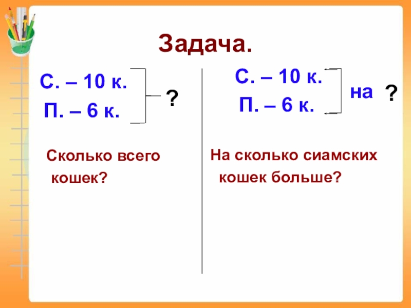 Решение задач в пределах 20 1 класс презентация