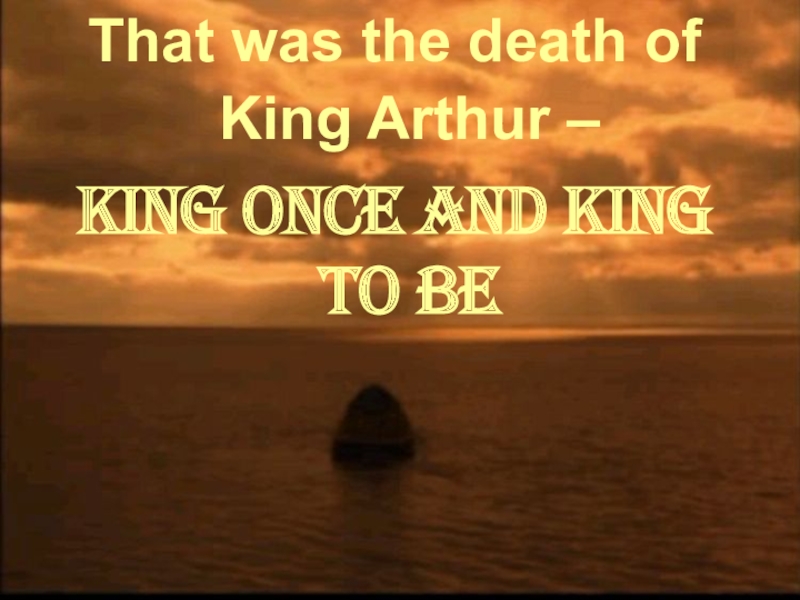 The king once asked his