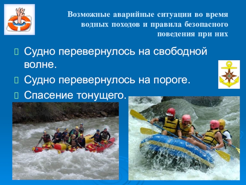 Обеспечение безопасности в водном туристическом походе обж 8 класс презентация