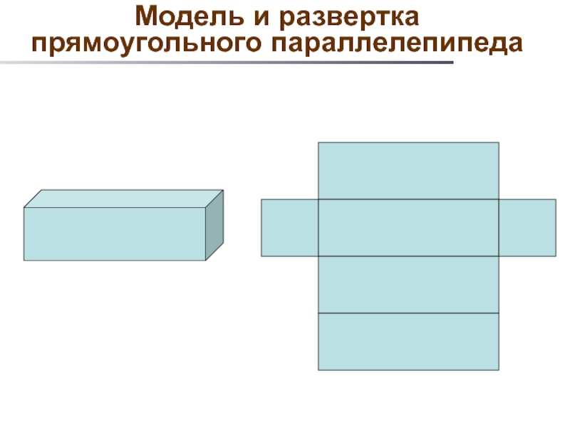 Развертка параллелепипеда презентация