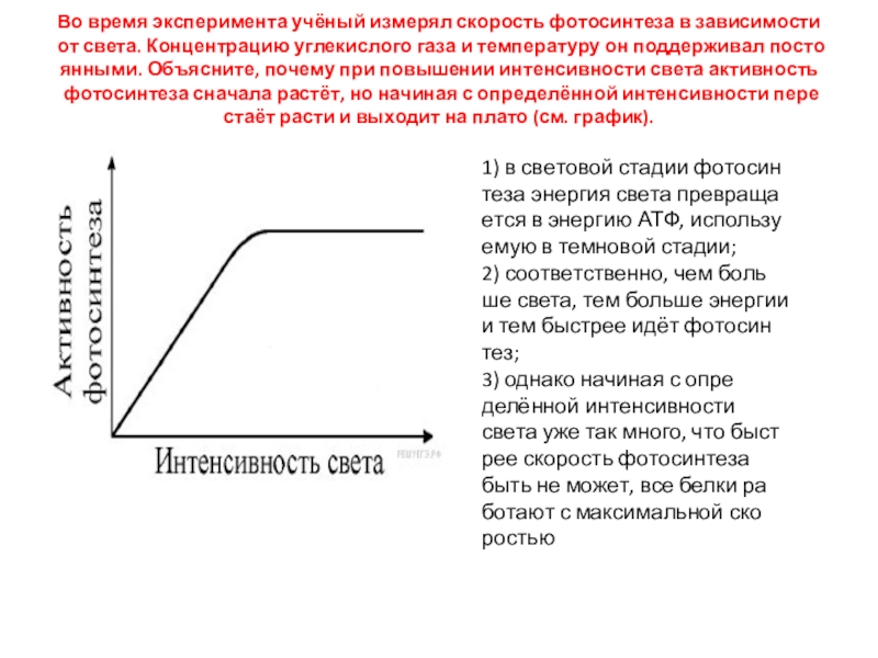 Повышение интенсивности углекислого газа