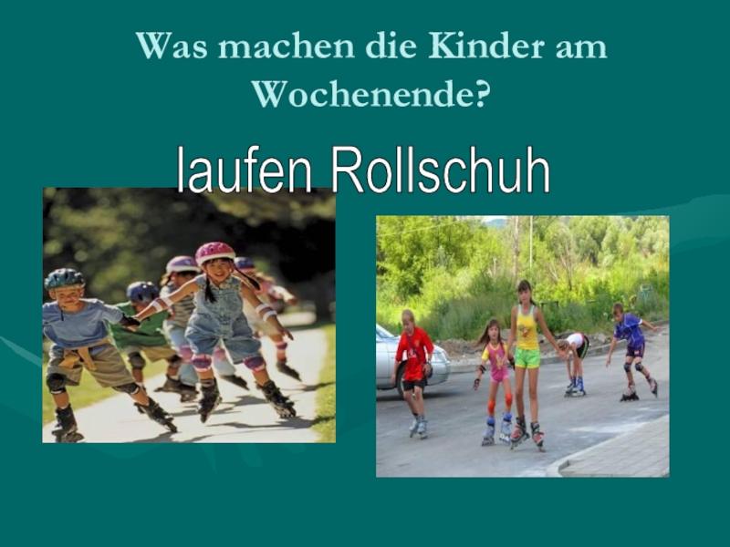 Kinder laufen