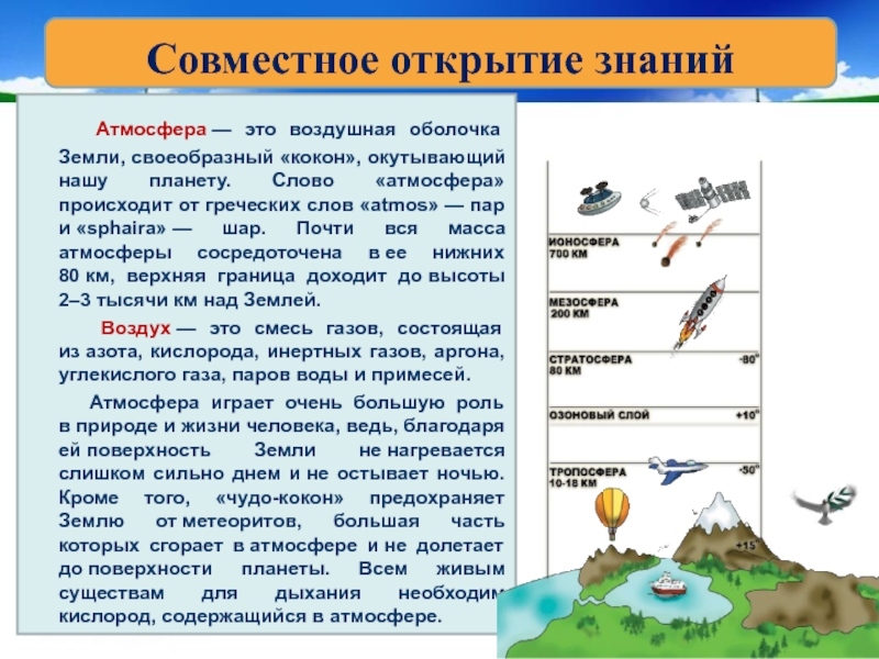 Воздушная оболочка земли 5 класс география презентация