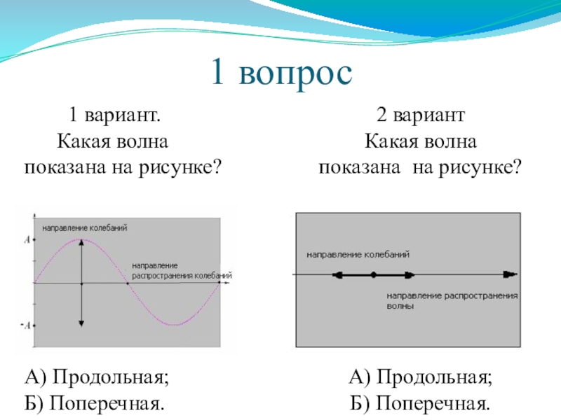 Поперечная волна рисунок